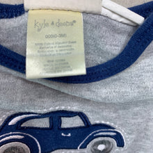 Load image into Gallery viewer, Boys Kyle &amp; Deena, cotton bodysuit / romper, car, GUC, size 000,  