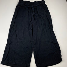 Load image into Gallery viewer, Girls Target, linen / viscose cropped pants, elasticated, Inside leg: 42cm, FUC, size 10,  