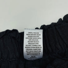 Load image into Gallery viewer, Girls Target, linen / viscose cropped pants, elasticated, Inside leg: 42cm, FUC, size 10,  