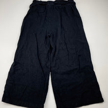 Load image into Gallery viewer, Girls Target, linen / viscose cropped pants, elasticated, Inside leg: 42cm, FUC, size 10,  