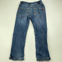 Load image into Gallery viewer, Boys Next, blue denim pants, elasticated, Inside leg: 40cm, FUC, size 3-4,  