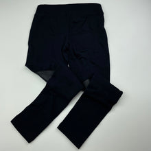 Load image into Gallery viewer, Girls Target, black stretchy pants, faux leather details, elasticated, Inside leg: 51cm, EUC, size 7,  