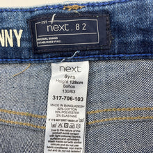 Load image into Gallery viewer, Boys Next, super skinny stretch denim jeans, adjustable, Inside leg: 48cm, FUC, size 8,  