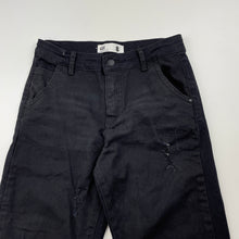 Load image into Gallery viewer, Boys Cotton On, distressed stretch denim jeans, adjustable, Inside leg: 55cm, EUC, size 8,  
