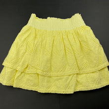 Load image into Gallery viewer, Girls Country Road, lined broderie cotton skirt, elasticated, L: 35cm, EUC, size 8,  