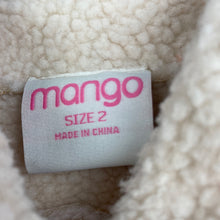 Load image into Gallery viewer, Girls Mango, fleece lined faux suede jacket / coat, GUC, size 2,  