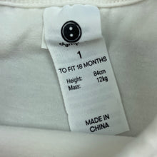 Load image into Gallery viewer, Girls Dymples, broderie trim stretchy bodysuit / romper, EUC, size 1,  
