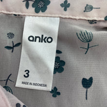 Load image into Gallery viewer, Girls Anko, dual layer lightweight floral top, GUC, size 3,  