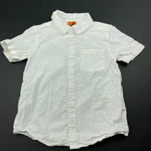 Load image into Gallery viewer, Boys Tilt, white cotton short sleeve shirt, FUC, size 5,  