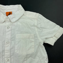 Load image into Gallery viewer, Boys Tilt, white cotton short sleeve shirt, FUC, size 5,  