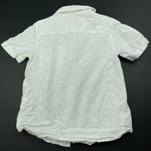 Load image into Gallery viewer, Boys Tilt, white cotton short sleeve shirt, FUC, size 5,  