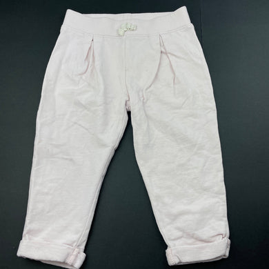 Girls Carter's, pink cotton pants / bottoms, elasticated, FUC, size 1,  