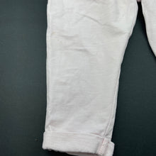 Load image into Gallery viewer, Girls Carter&#39;s, pink cotton pants / bottoms, elasticated, FUC, size 1,  