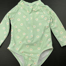 Load image into Gallery viewer, Girls Target, long sleeve swim one-piece + hat, EUC, size 0,  