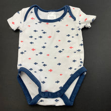 Load image into Gallery viewer, Boys Tiny Little Wonders, cotton bodysuit / romper, fish, GUC, size 0000,  