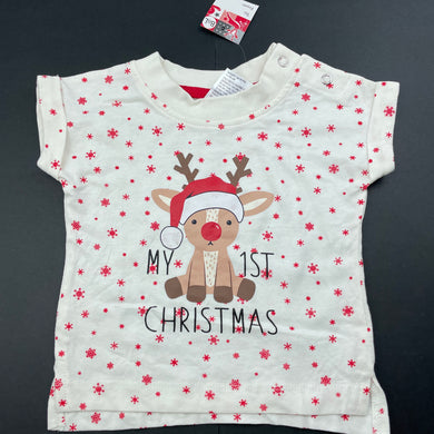 Girls Baby Berry, cotton Christmas t-shirt / top, NEW, size 0000,  
