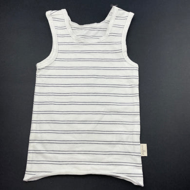 unisex Anko, organic cotton blend singlet top, EUC, size 0,  