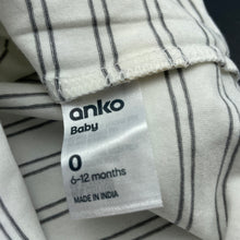 Load image into Gallery viewer, unisex Anko, organic cotton blend singlet top, EUC, size 0,  