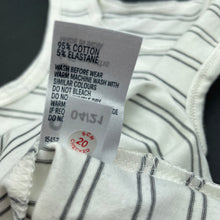 Load image into Gallery viewer, unisex Anko, organic cotton blend singlet top, EUC, size 0,  