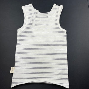 unisex Anko, organic cotton blend singlet top, EUC, size 0,  