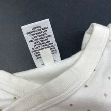 Load image into Gallery viewer, Girls Target, gold spot cotton bodysuit / romoer, EUC, size 0,  