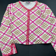 Load image into Gallery viewer, Girls Charlie Brown, checked stretchy long sleeve top, GUC, size 8,  