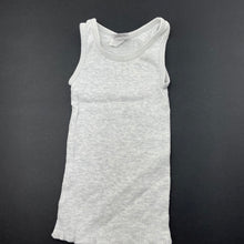 Load image into Gallery viewer, unisex Target, grey ribbed cotton singlet top, GUC, size 0000,  