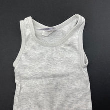 Load image into Gallery viewer, unisex Target, grey ribbed cotton singlet top, GUC, size 0000,  