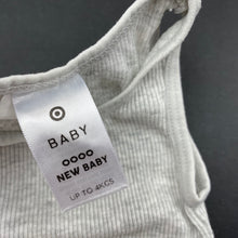 Load image into Gallery viewer, unisex Target, grey ribbed cotton singlet top, GUC, size 0000,  