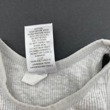 Load image into Gallery viewer, unisex Target, grey ribbed cotton singlet top, GUC, size 0000,  