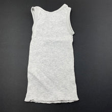 Load image into Gallery viewer, unisex Target, grey ribbed cotton singlet top, GUC, size 0000,  