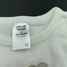 Load image into Gallery viewer, unisex Target, white cotton singletsuit / romper, mum, EUC, size 00,  