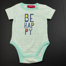 Load image into Gallery viewer, unisex Sprout, striped bodysuit / romper, EUC, size 00,  