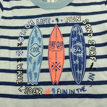 Load image into Gallery viewer, Boys Dymples, striped cotton t-shirt / top, surf, EUC, size 00,  