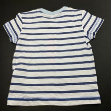 Load image into Gallery viewer, Boys Dymples, striped cotton t-shirt / top, surf, EUC, size 00,  