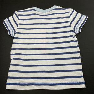Boys Dymples, striped cotton t-shirt / top, surf, EUC, size 00,  