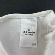 Load image into Gallery viewer, Boys Target, white stretchy t-shirt / top, bear, FUC, size 00,  