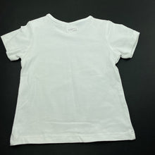 Load image into Gallery viewer, Boys Target, white stretchy t-shirt / top, bear, FUC, size 00,  