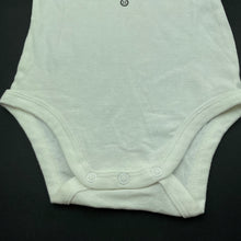 Load image into Gallery viewer, Boys Dymples, white cotton bodysuit / romper, bow tie, EUC, size 0,  