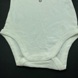 Boys Dymples, white cotton bodysuit / romper, bow tie, EUC, size 0,  