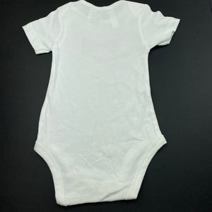 Boys Dymples, white cotton bodysuit / romper, bow tie, EUC, size 0,  