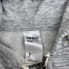 Load image into Gallery viewer, Boys Anko, fleece lined zip hoodie sweater, EUC, size 7,  
