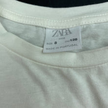 Load image into Gallery viewer, Girls Zara, lightweight cotton t-shirt / top, sequin lemon, EUC, size 8,  
