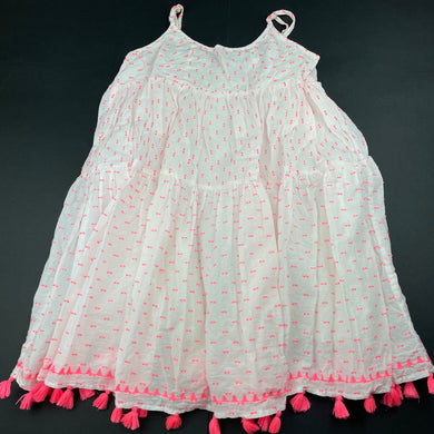 Girls Witchery, lined lightweight cotton summer dress, FUC, size 8, L: 64cm