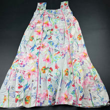 Load image into Gallery viewer, Girls NL Kids Princess, pima cotton floral maxi dress, armpit to armpit: 31cm, EUC, size 4-6, L: 80cm