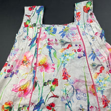 Load image into Gallery viewer, Girls NL Kids Princess, pima cotton floral maxi dress, armpit to armpit: 31cm, EUC, size 4-6, L: 80cm