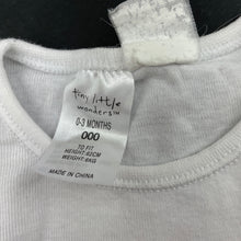 Load image into Gallery viewer, unisex Tiny Little Wonders, cotton bodysuit / romper, GUC, size 000,  