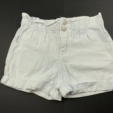 Girls Breakers, light blue stretch cotton shorts, elasticated, FUC, size 6,  