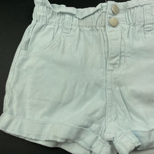 Load image into Gallery viewer, Girls Breakers, light blue stretch cotton shorts, elasticated, FUC, size 6,  