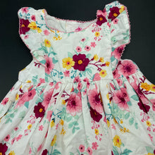 Load image into Gallery viewer, Girls Pumpkin Patch, lined floral cotton party dress, EUC, size 1, L: 48cm